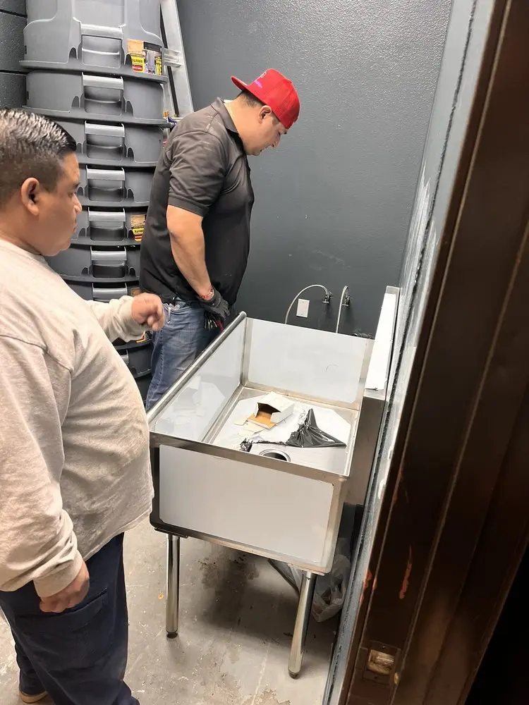 Commercial plumbing and sink installation in Necombtown